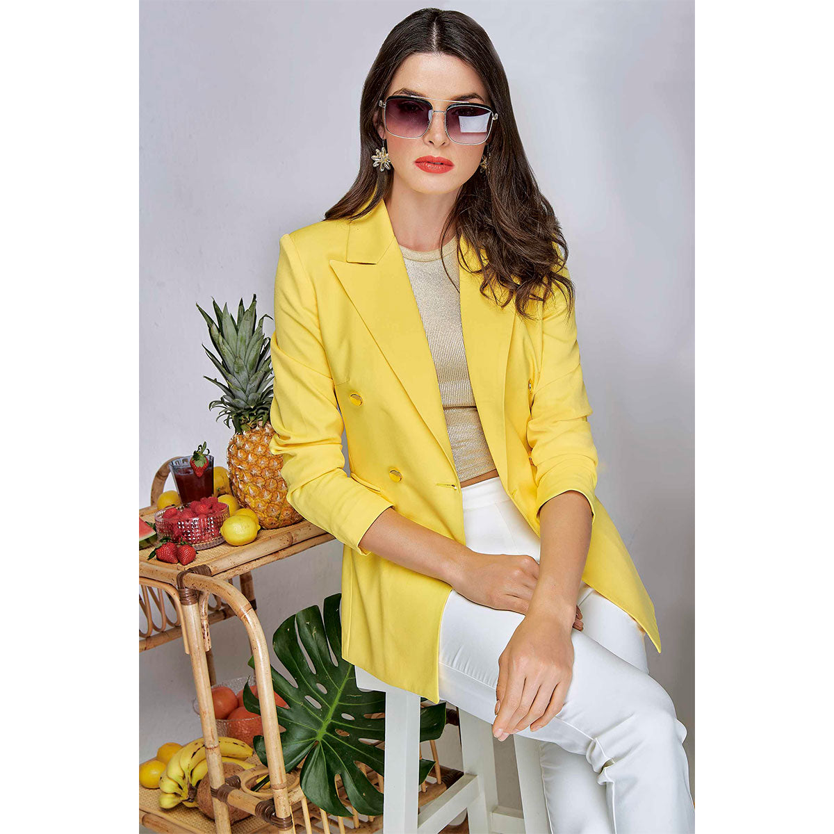 Saco Para Mujer TREVO 988-69 Amarillo