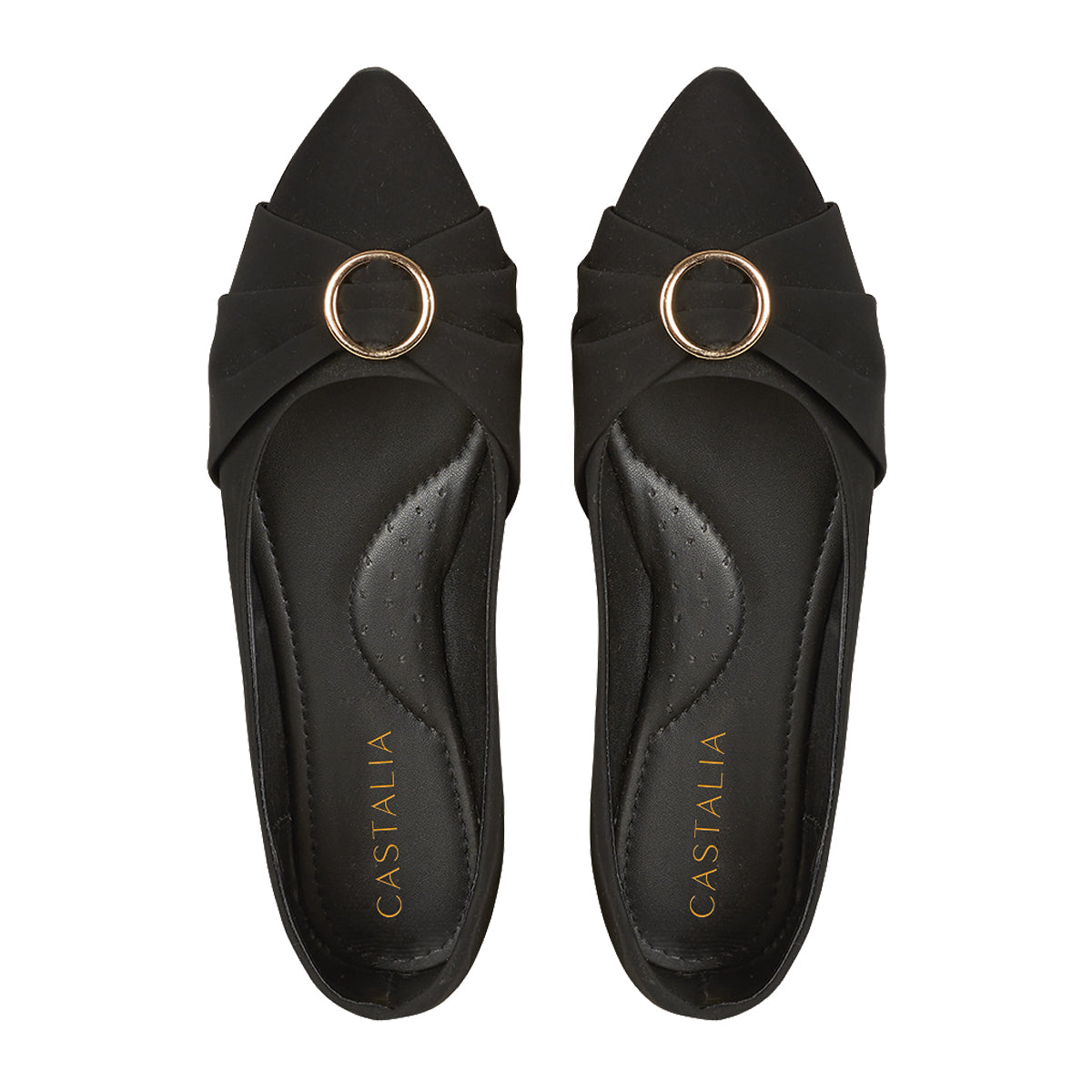 Balerina Para Mujer CASTALIA 173-32 Negro tipo Terciopelo
