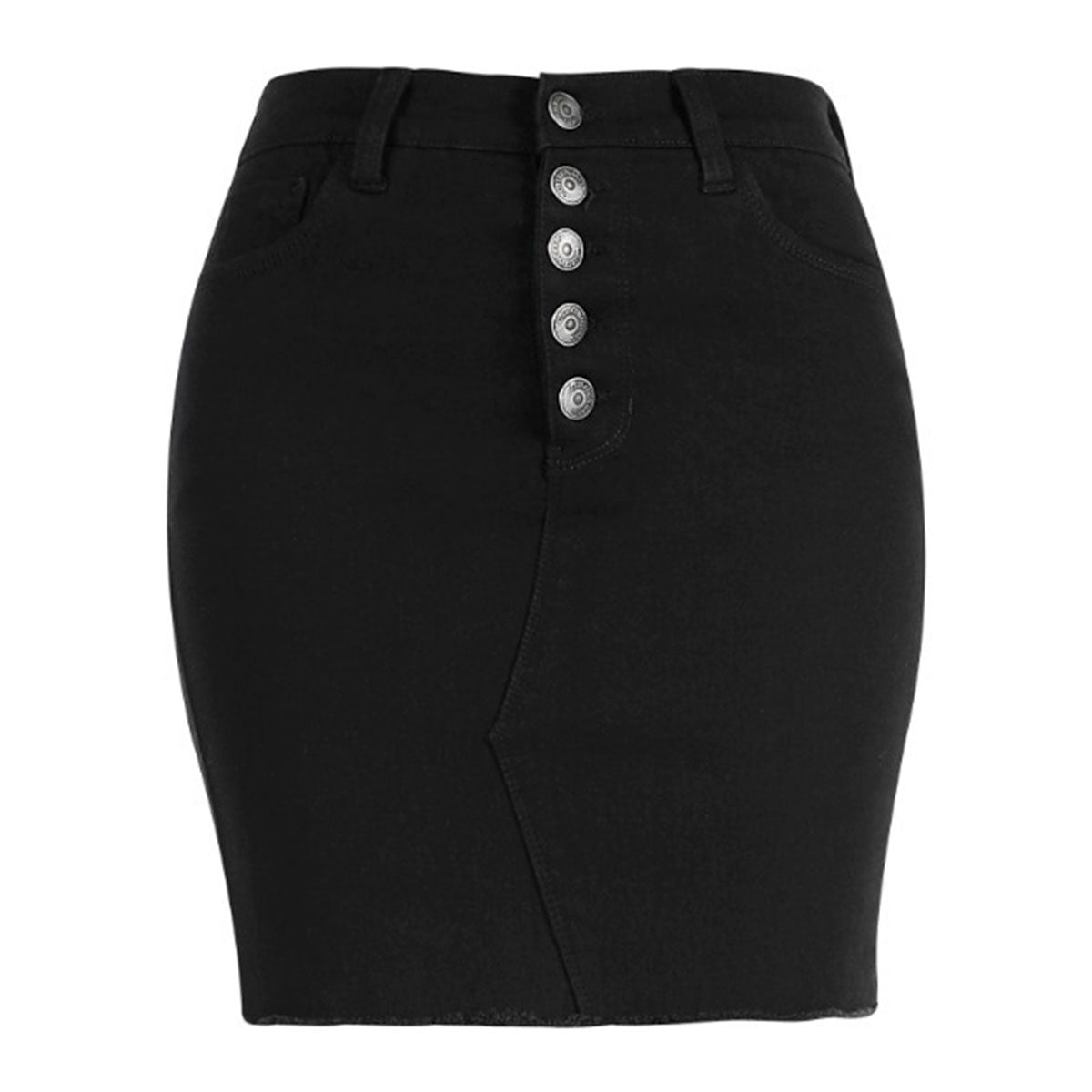 Falda Para Mujer TREVO 1005-22 Negro con Botones