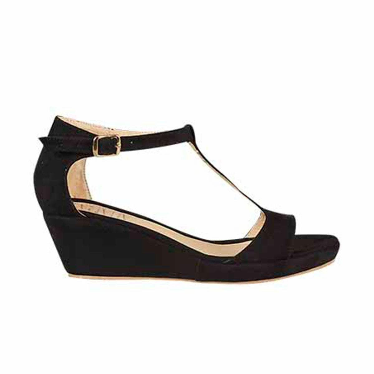 Plataforma Para Mujer CASTALIA 124-64 Gamuza Negro