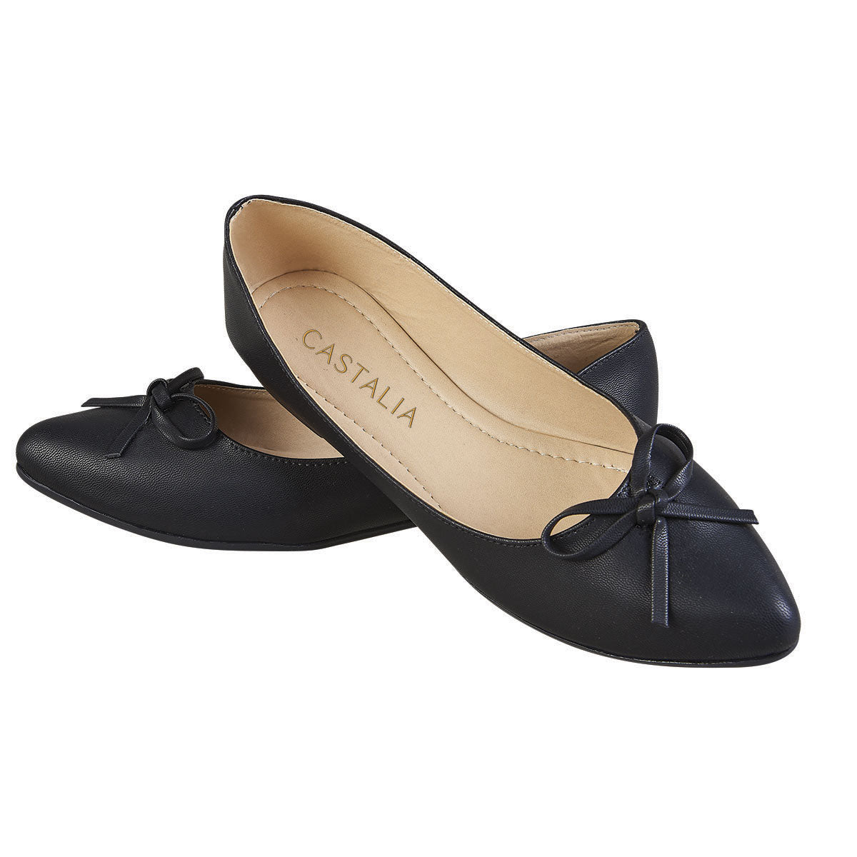 Balerina Para Mujer CASTALIA 124-92 Negro con Moño