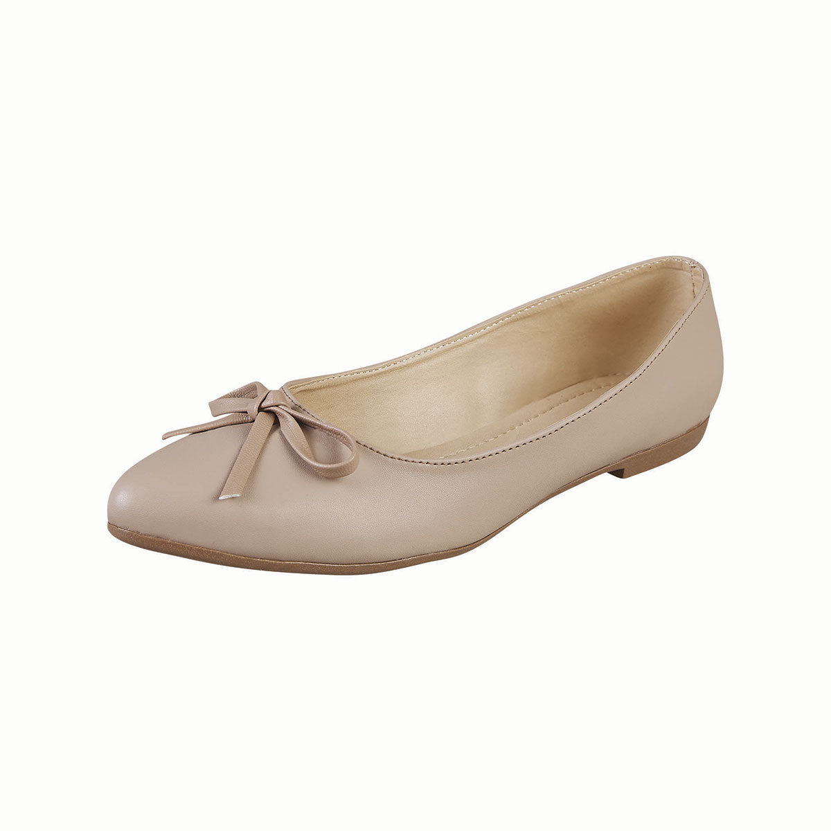 Balerina Para Mujer CASTALIA 124-95 Beige con Moño