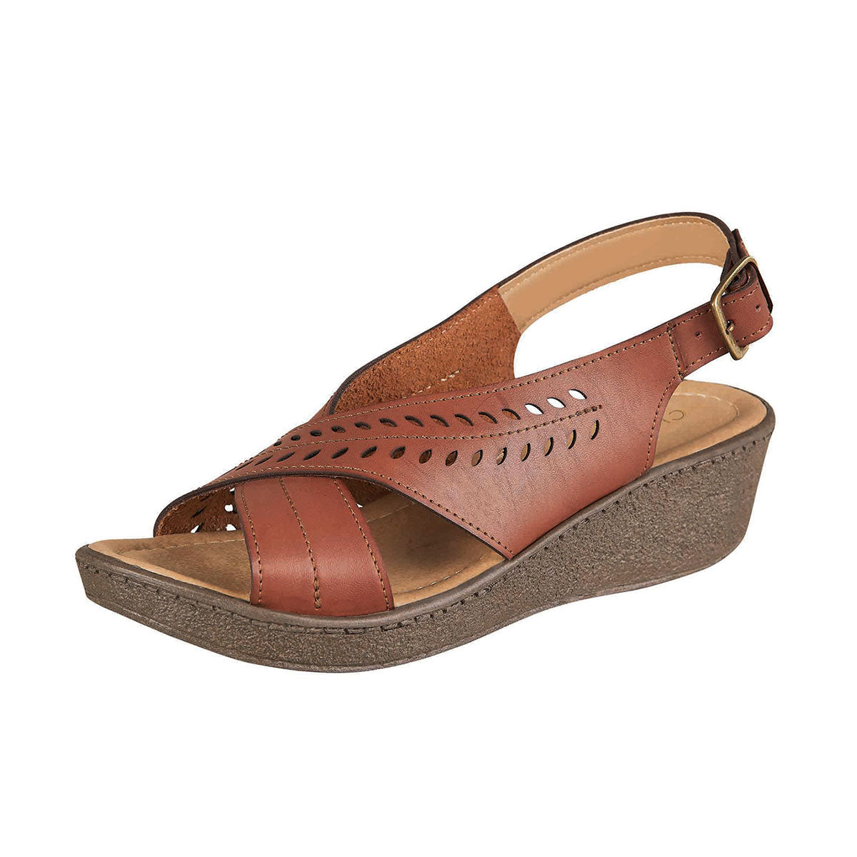 Huarache Confort Para Mujer CASTALIA Ladrillo 157-19