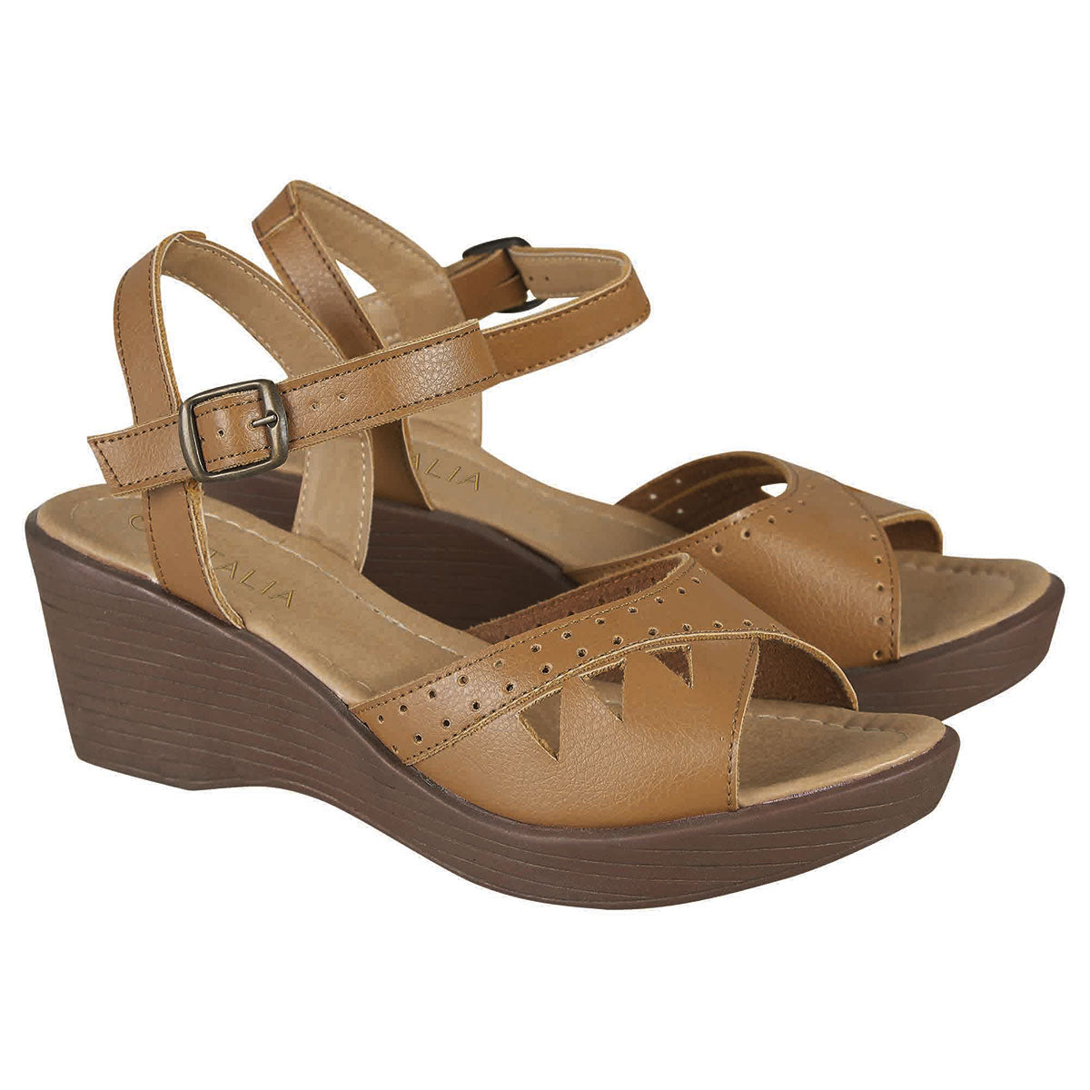 Plataforma Para Mujer CASTALIA Camel 157-29