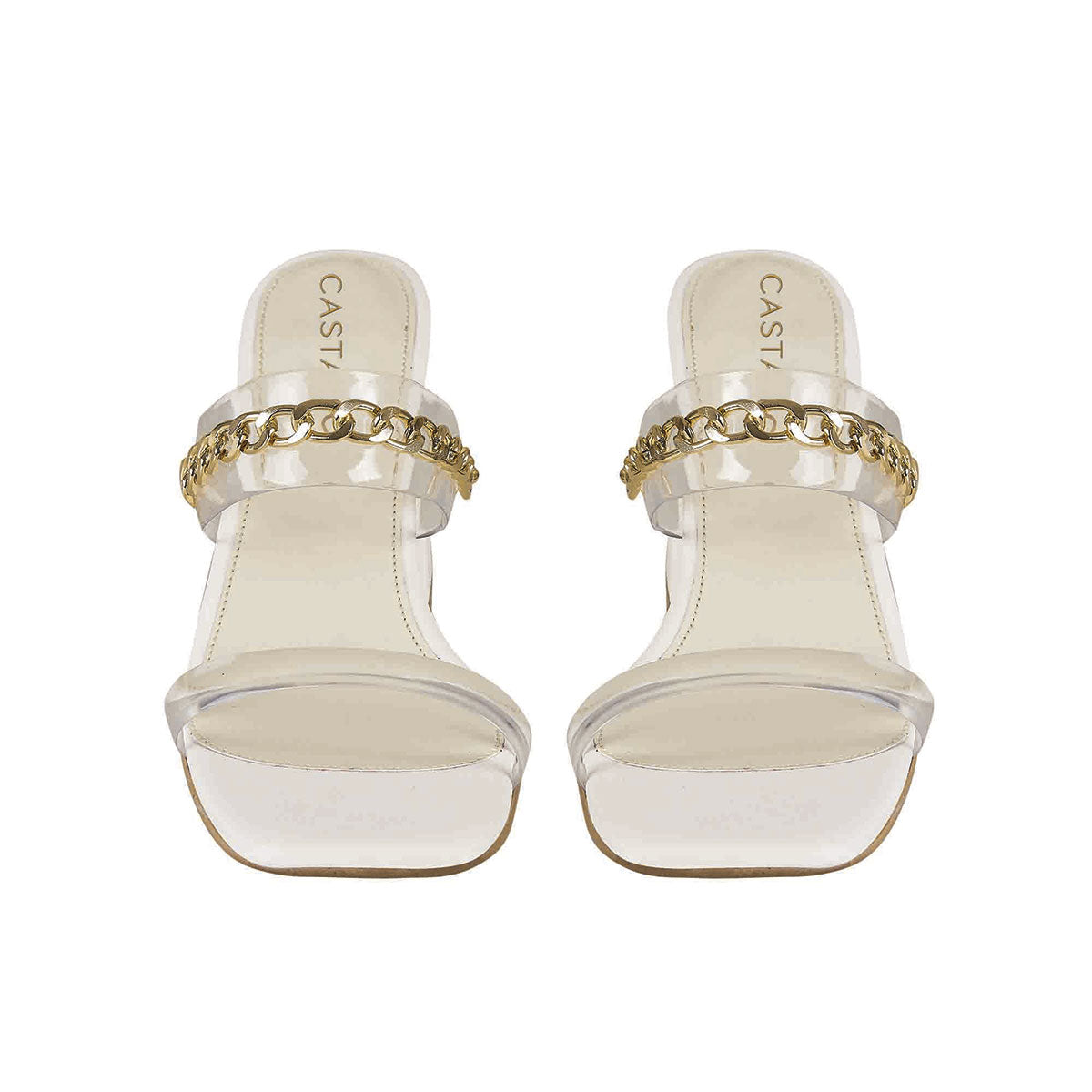 Tacón Para Mujer CASTALIA Late con Mica trasparente 205-05