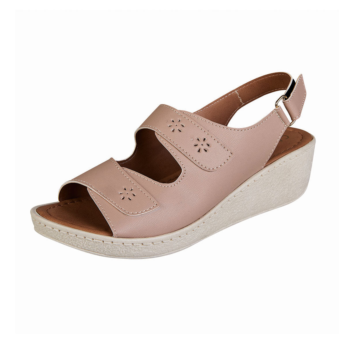 Plataforma Para Mujer CASTALIA 157-42 Beige con Contactel