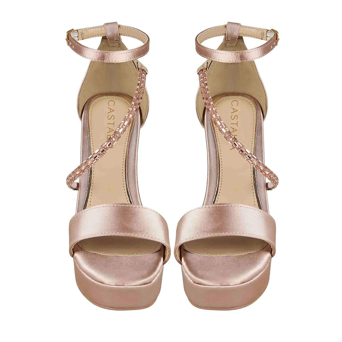 Tacón Para Mujer CASTALIA Nuty Detalle Cristal 296-20