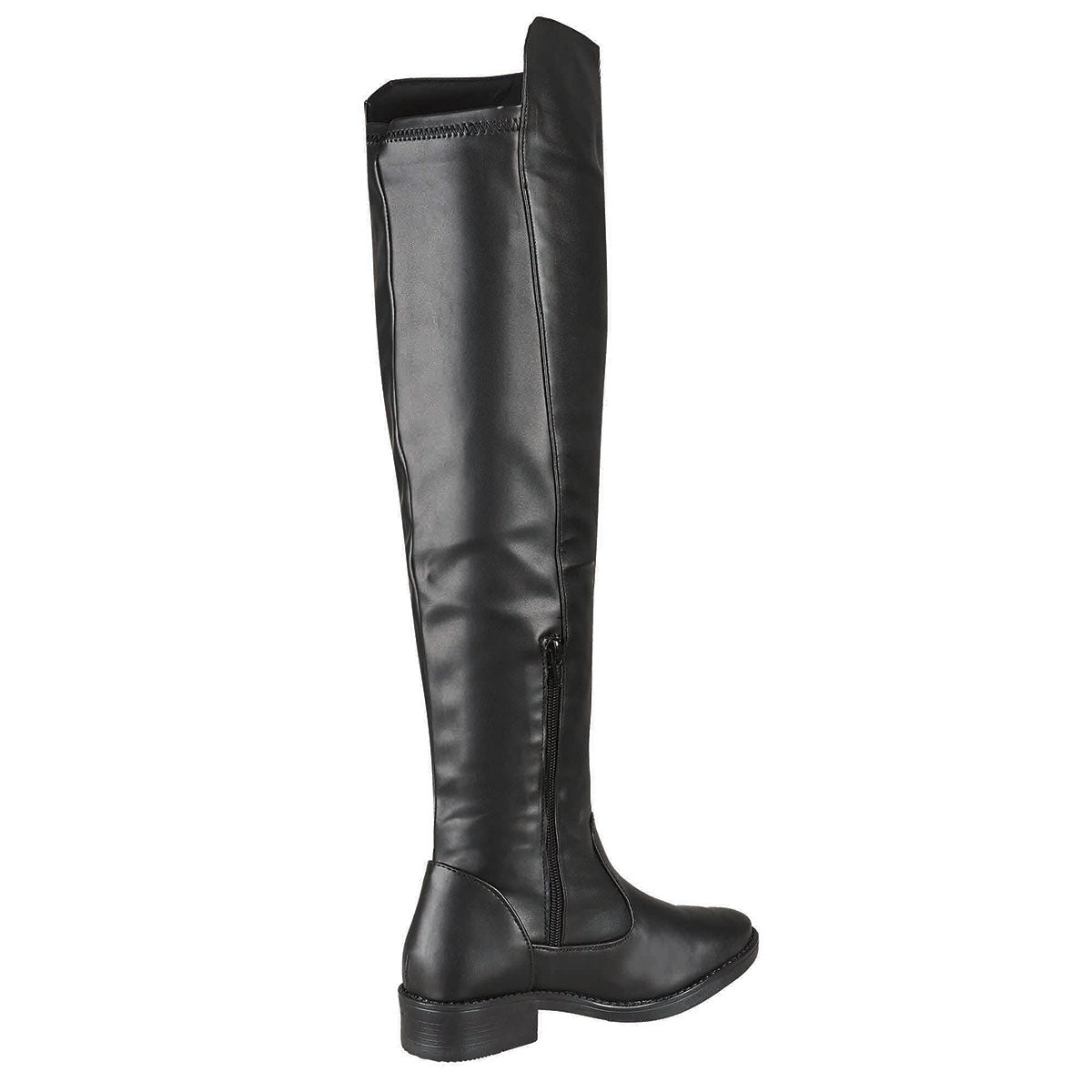 Bota Larga Mujer CASTALIA Negro Elastico Ajustable 329-73