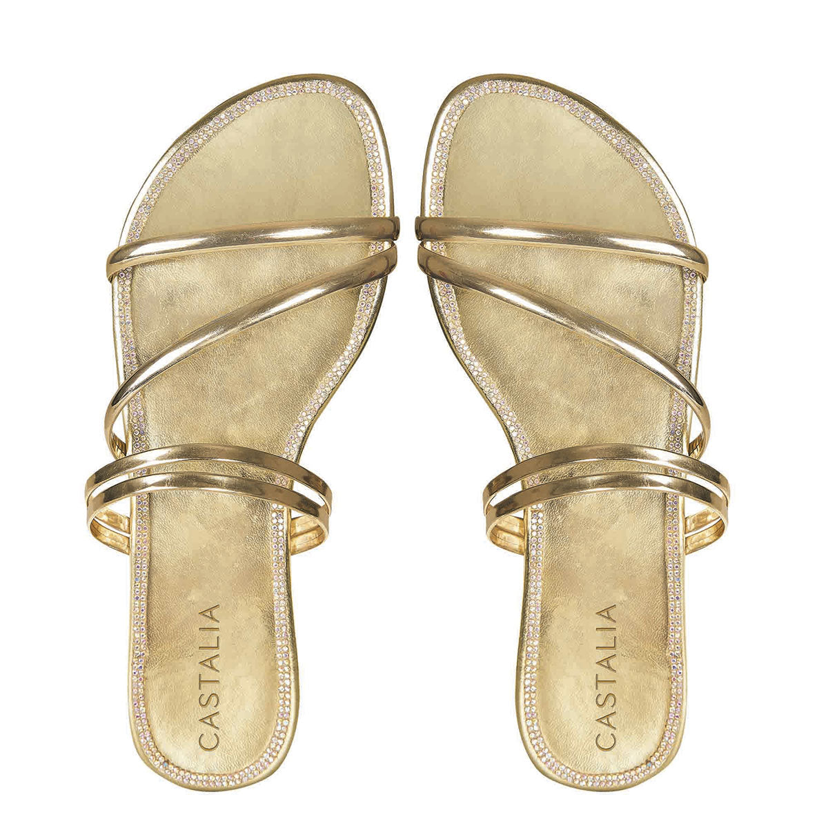 Sandalia Para Mujer CASTALIA Oro 337-58