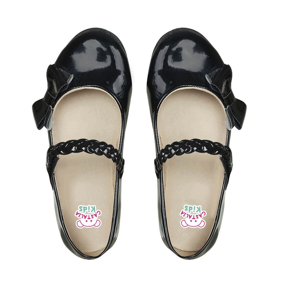 Balerina de Charol Para Niña CASTALIA Negro 360-108