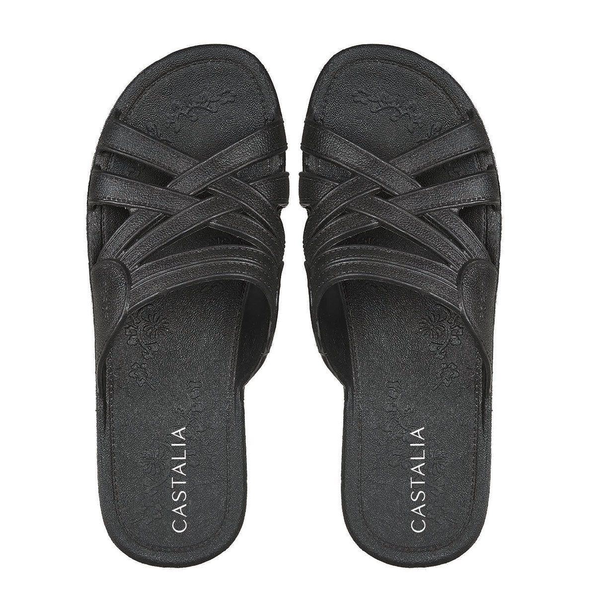 Sandalia Para Mujer CASTALIA Negro PVC 507-129