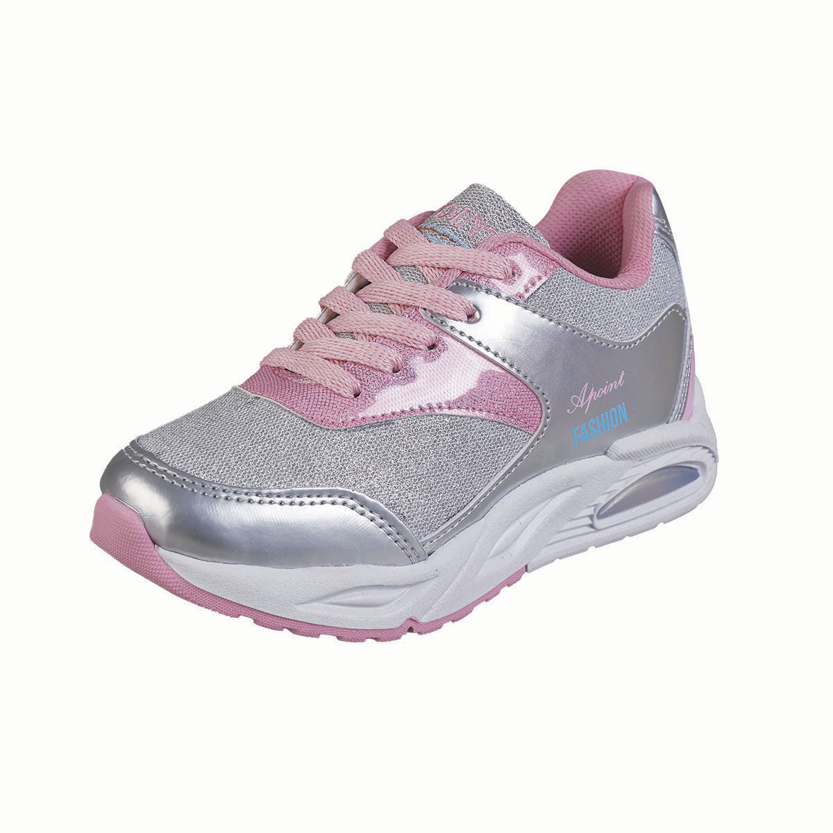 Tenis Deportivo Para Niña CASTALIA 598-06 Plata con Brillos