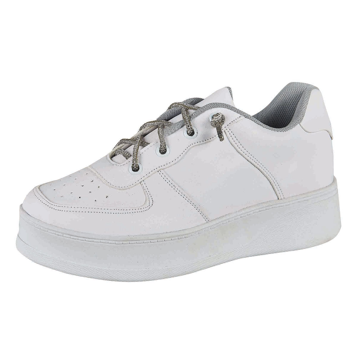 Tenis Urbano Para Mujer CASTALIA Blanco Suela Ancha 748 57