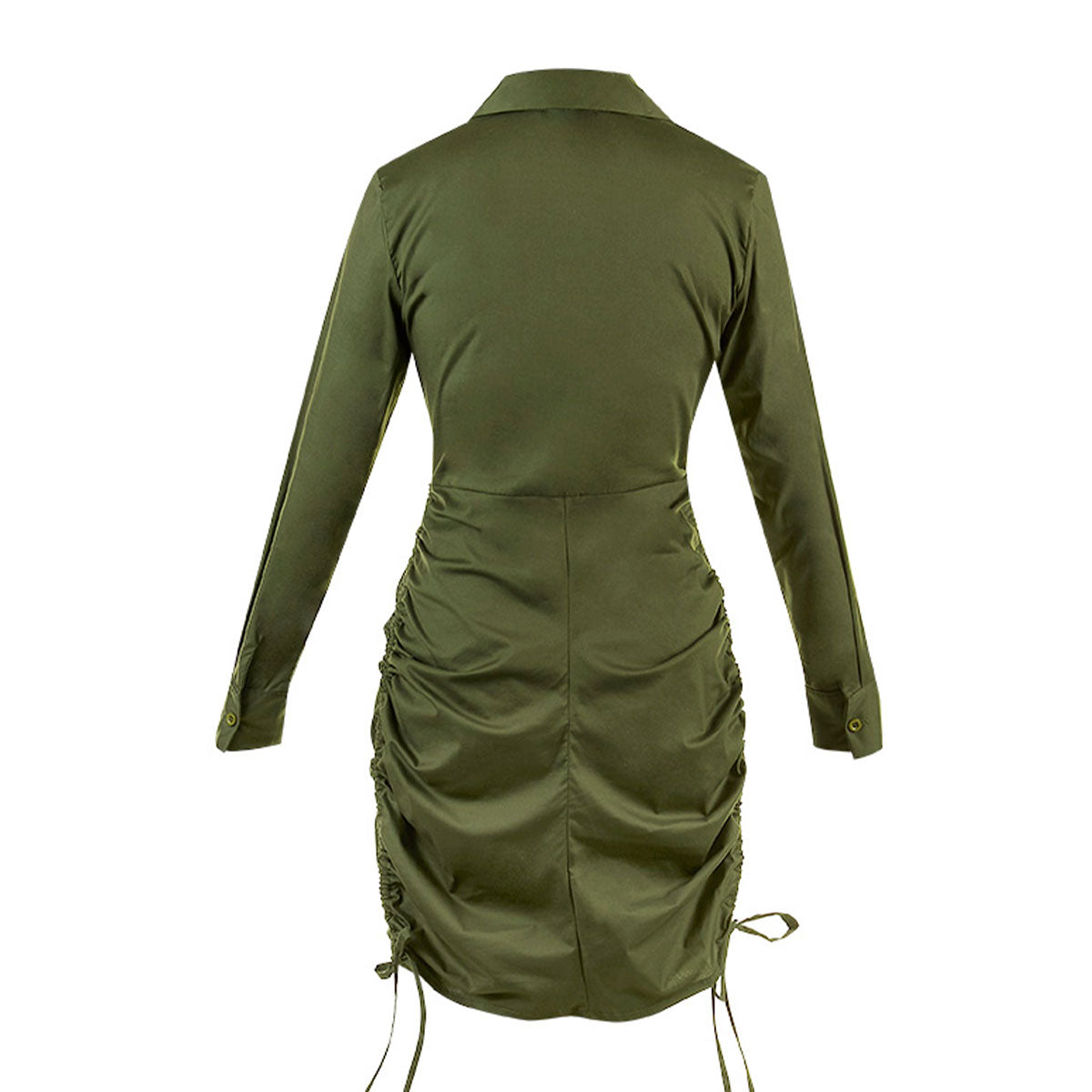 Vestido Corto Para Mujer Trevo 939-35 Verde Ajustable