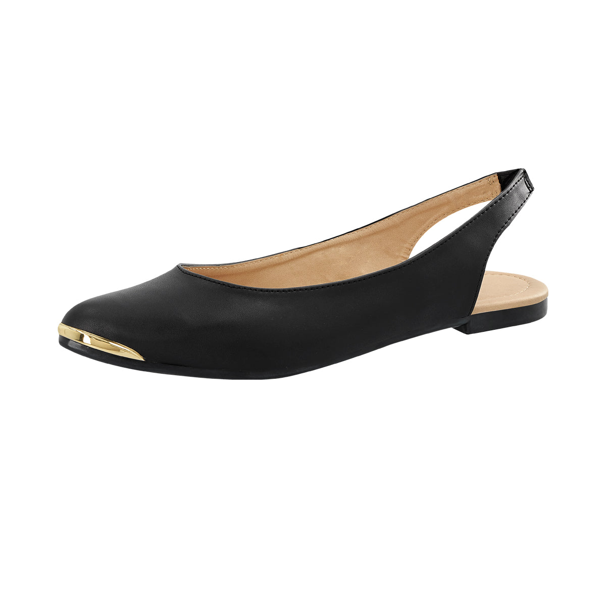 Balerina Para Mujer CASTALIA 124-51 Negro Elástico ajustable