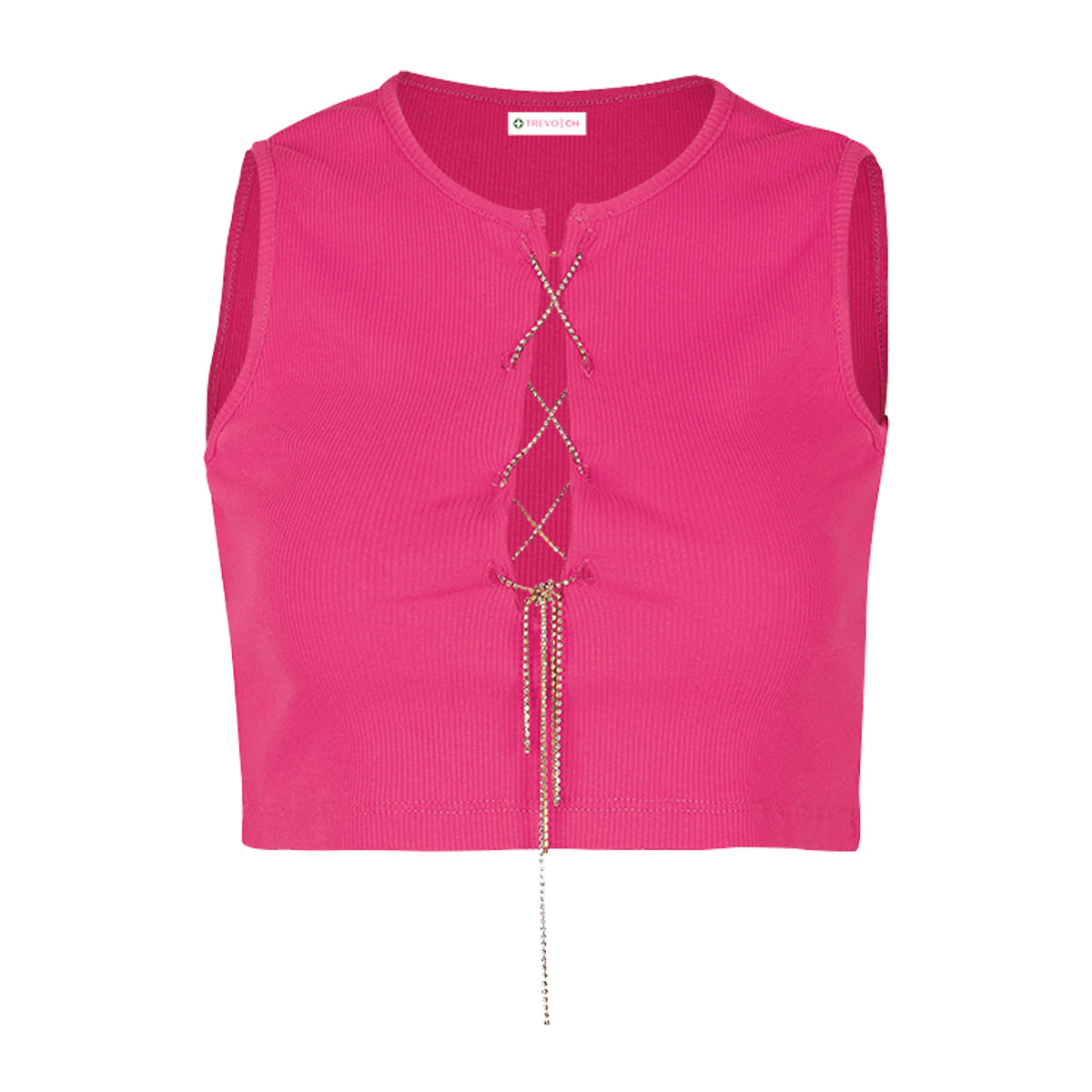 Blusa Para Mujer TREVO 993-21 Fucsia con Detall de Cadena