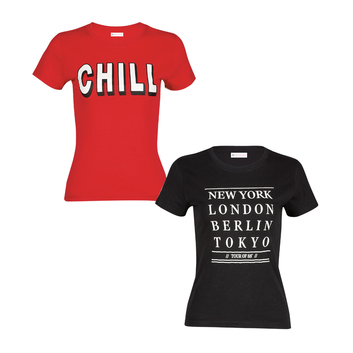 Blusa Para Mujer TREVO 940-115 Rojo con Negro