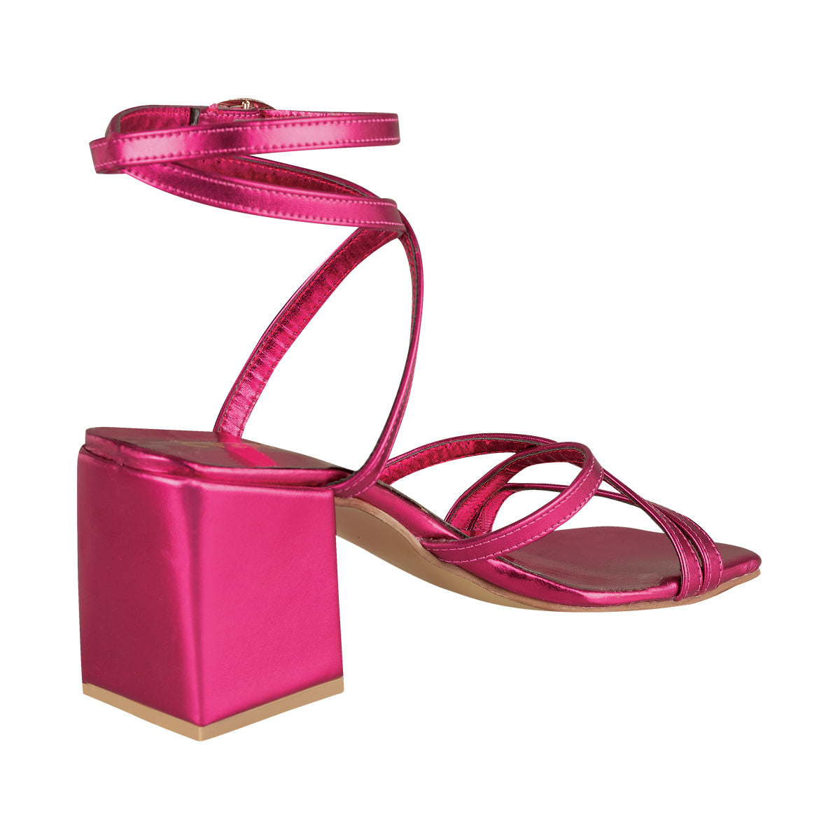 Tacón Para Mujer CASTALIA 139-20 Rosa Metalico