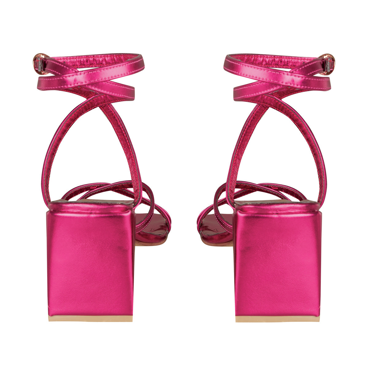 Tacón Para Mujer CASTALIA 139-20 Rosa Metalico