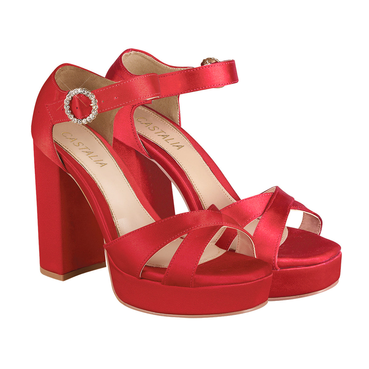 Tacón Para Mujer CASTALIA 296-15 Rojo