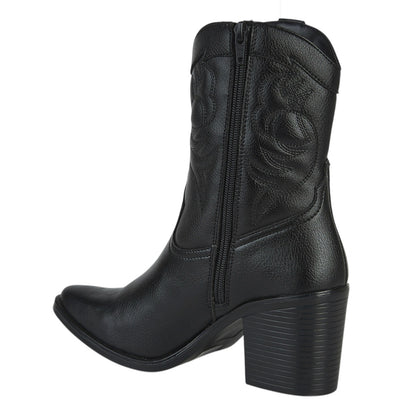 Bota Vaquera Para Mujer Castalia Con Detalle Bordado