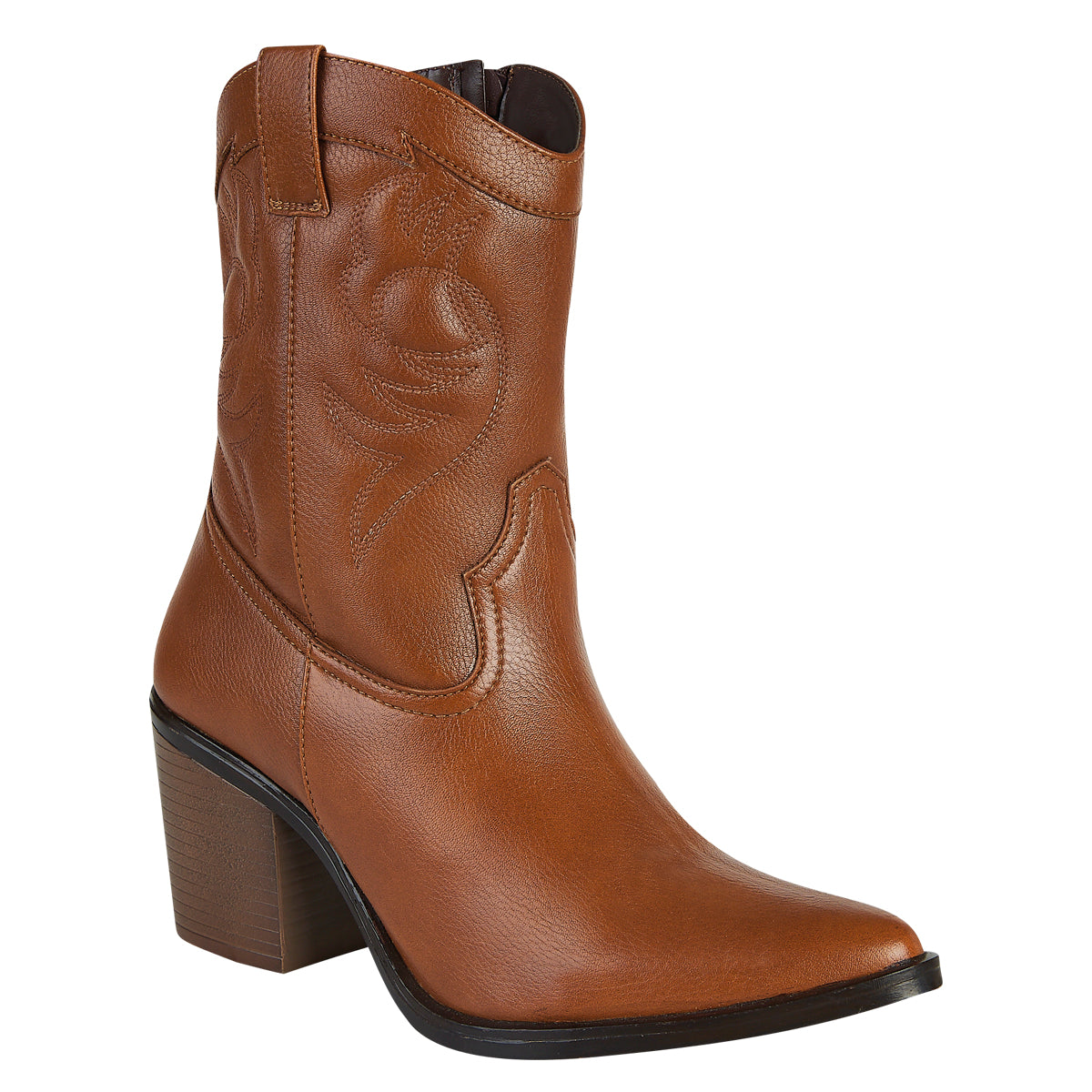 Bota Vaquera Para Mujer Castalia Con Detalle Bordado