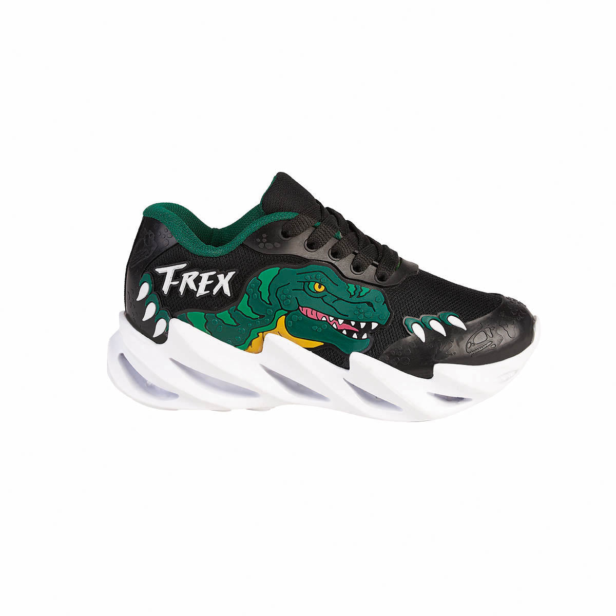 Tenis Urbano Niño CASTALIA 011-03 Negro Diseño Dinosaurio