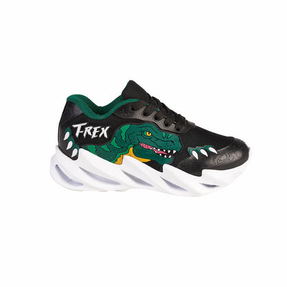 Tenis Urbano Niño CASTALIA 011-03 Negro Diseño Dinosaurio
