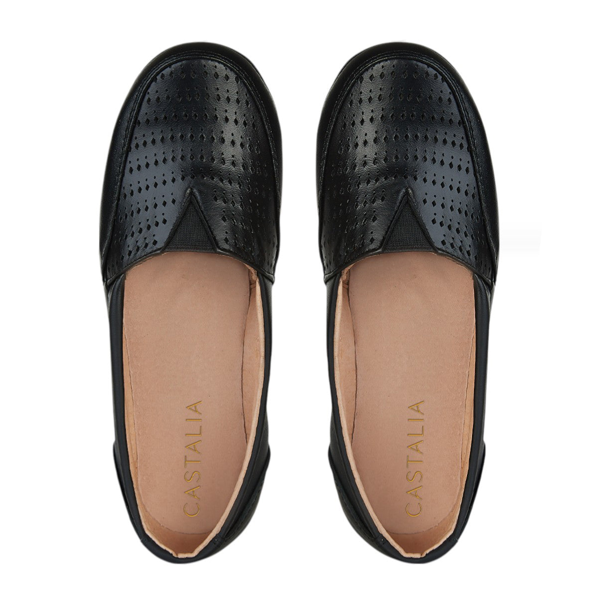 Zapato Confort Clásico Mujer Castalia 016-28 Negro