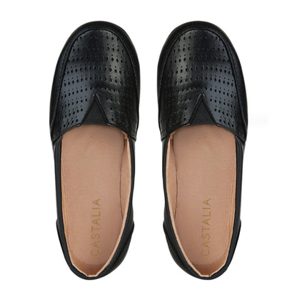 Zapato Confort Clásico Mujer Castalia 016-28 Negro