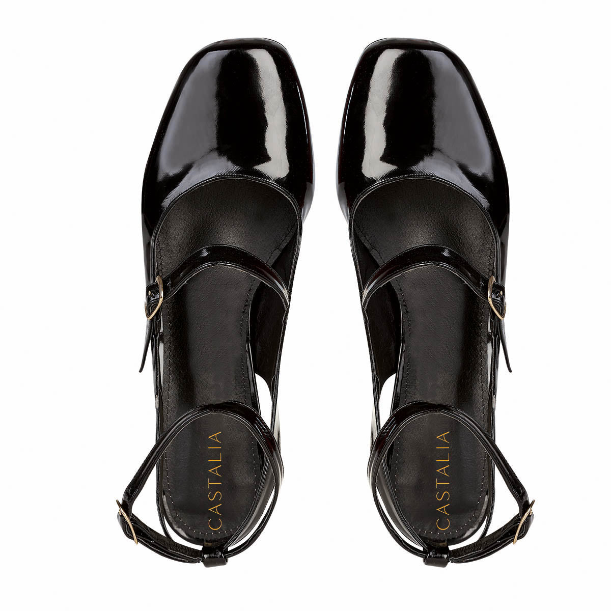 Tacón de Charol Para Mujer CASTALIA 019-28 Negro