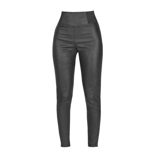Pantalon Para Mujer TREVO 1034-07 Negro Tipo Cuero – CASTALIA