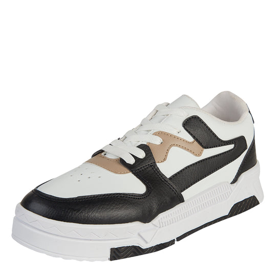 Tenis Urbano Para Mujer Castalia 109-111 Blanco Con Negro