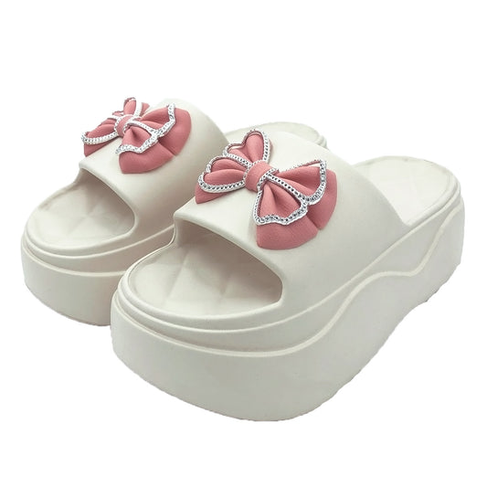 Pantuflas de Baño CASTALIA Para Mujer Suela Ancha con Moño