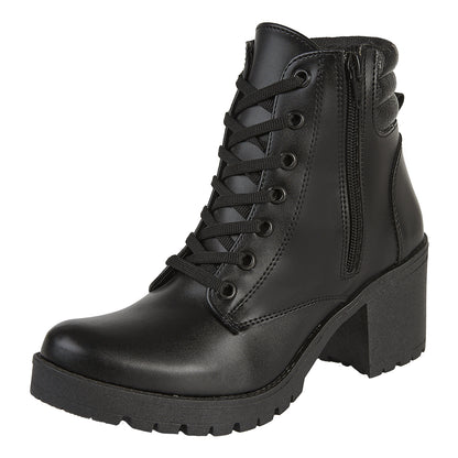 Botín Para Mujer Castalia 178-10 Negro Doble Ajuste