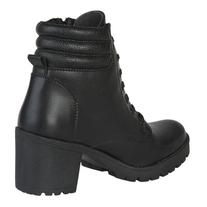Botín Para Mujer Castalia 178-10 Negro Doble Ajuste