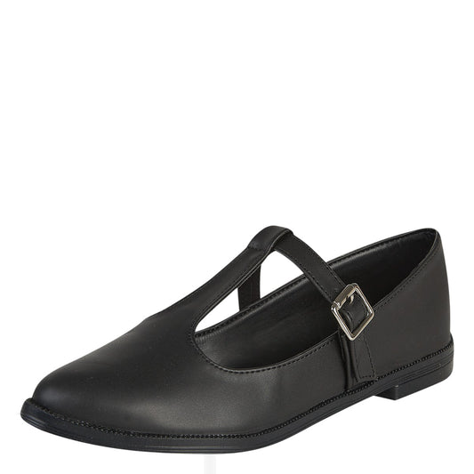 Balerina Para Mujer Castalia 185-014 Negro Hebilla Ajustable