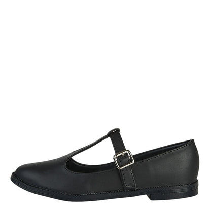 Balerina Para Mujer Castalia 185-014 Negro Hebilla Ajustable