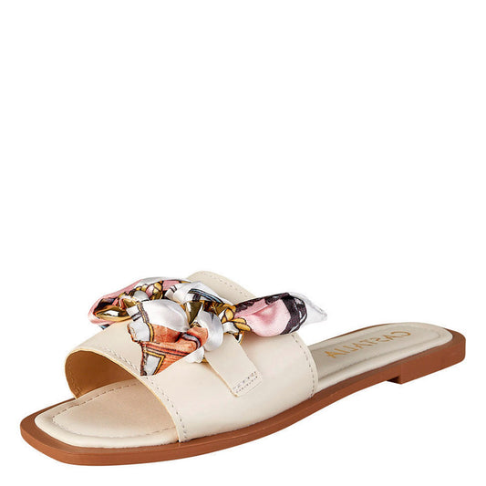 Sandalia Mujer CASTALIA 191-66 Blanco Detalle de Colores