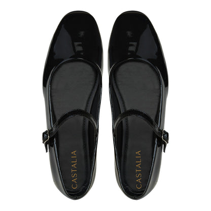 Balerina De Charol Para Mujer Castalia Hebilla Ajustable