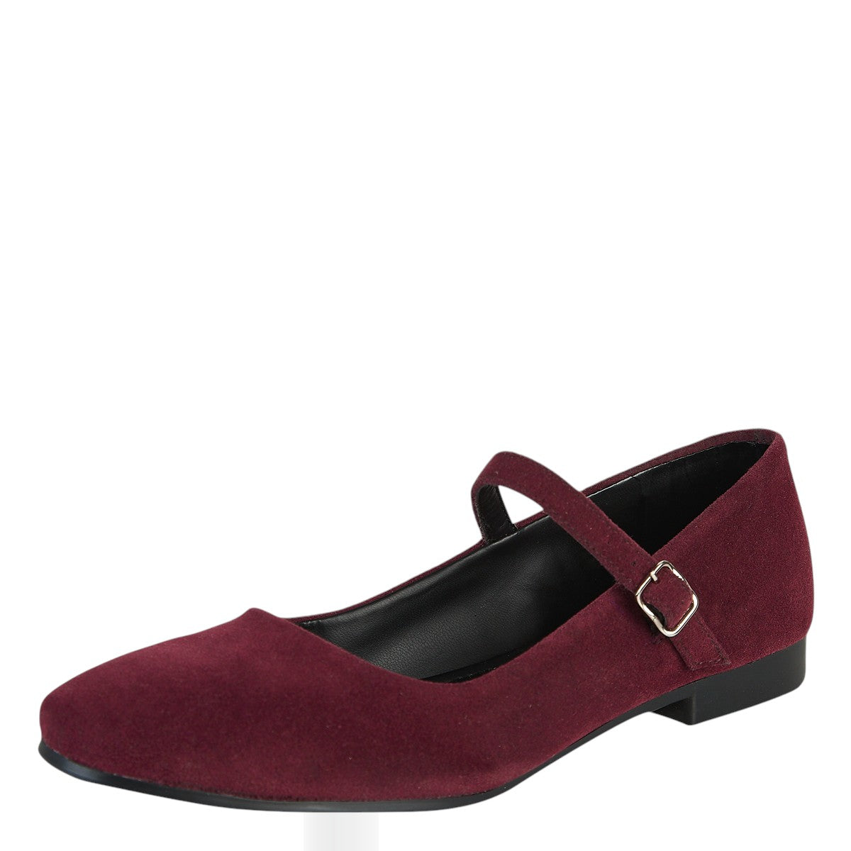 Balerina De Gamuza Para Mujer Castalia Hebilla Ajustable