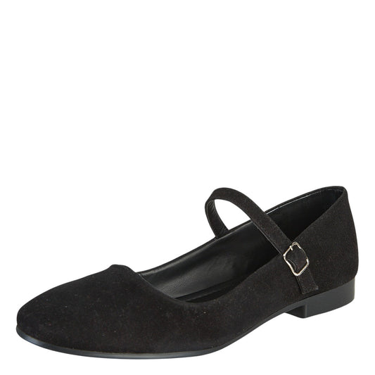 Balerina De Gamuza Para Mujer Castalia Hebilla Ajustable