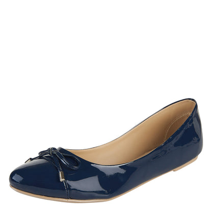 Balerina De Charol Para Mujer Castalia Con Moño