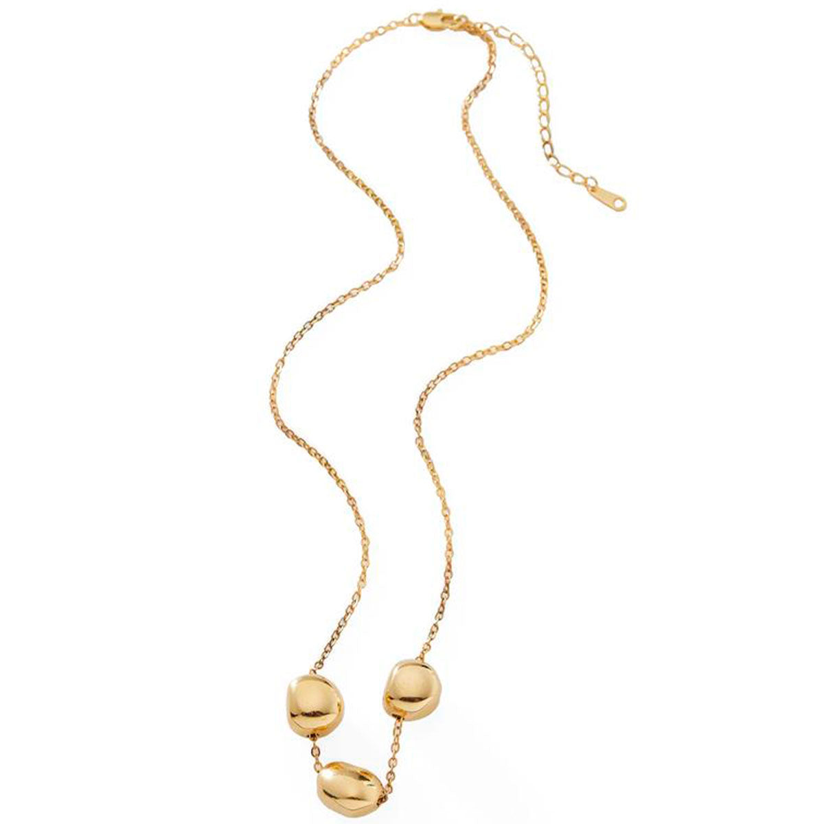 Collar Triple Perla Para Mujer 2002-01 Chapa de Oro