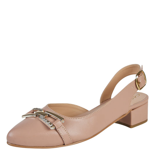Balerina Para Mujer CASTALIA 220-102 Nude Detalle De Dorado