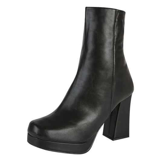 Bota Para Mujer Castalia 246-92 Negro Cierre Lateral