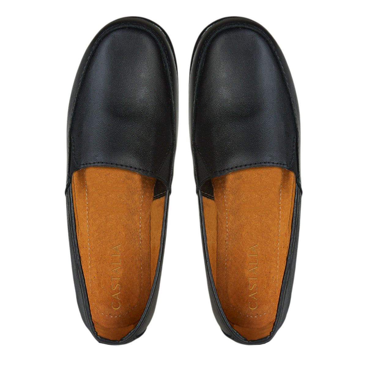 Zapato Confort Clásico Mujer CASTALIA 250-60 Negro Elástico Ajustable