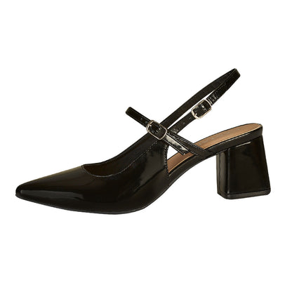Tacón De Charol Mujer CASTALIA 288-07 Negro Doble Ajuste