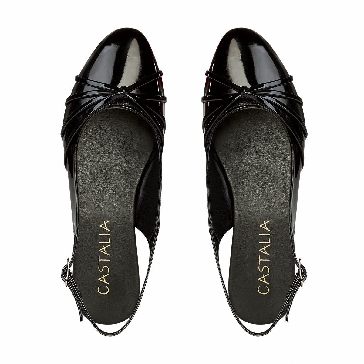 Balerina Para Mujer CASTALIA 307-58 Negro Detalle de nudo