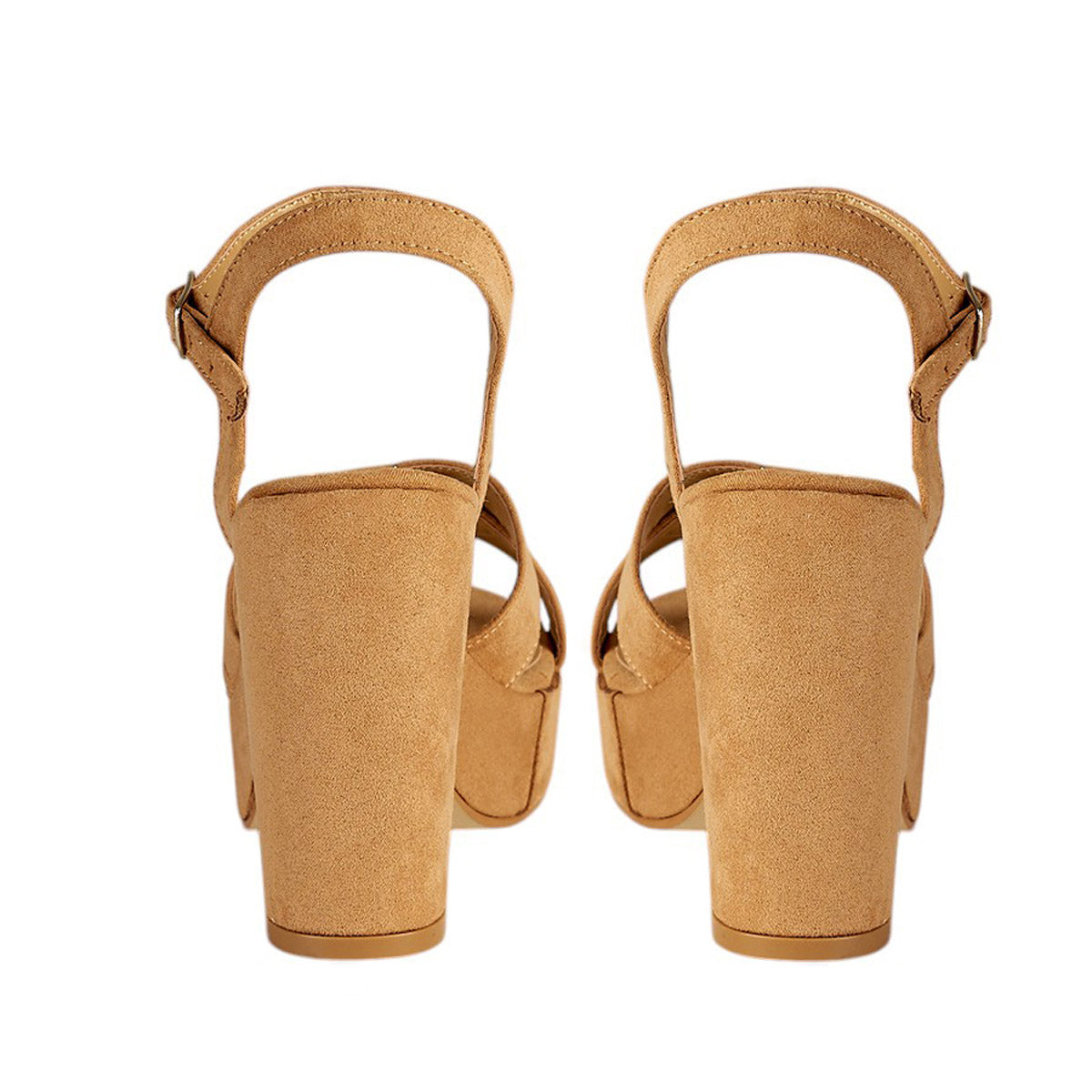 Tacón Para Mujer CASTALIA 307-61 Camel Con Plataforma
